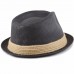 THE HAT DEPOT s Short Brim Sun Straw Fedora Hat with Raffia Band  eb-44904651